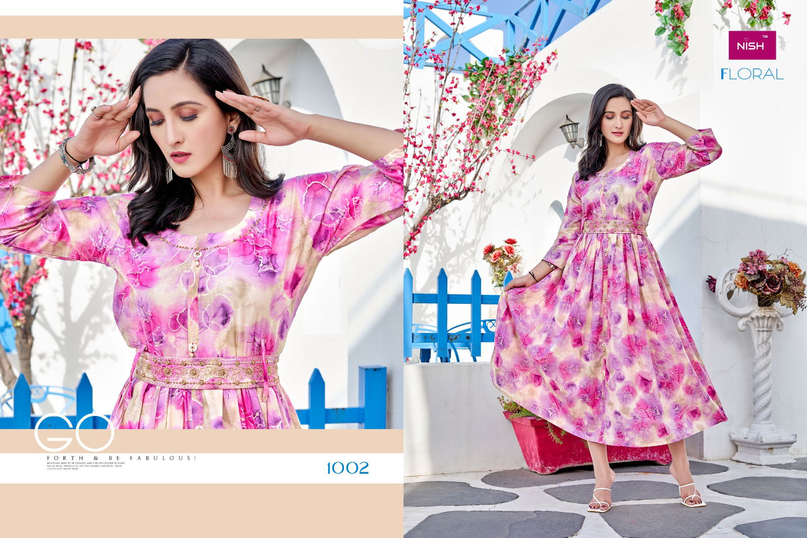 Floral By Nish 1001 To 1008 Designer Kurtis Catalog